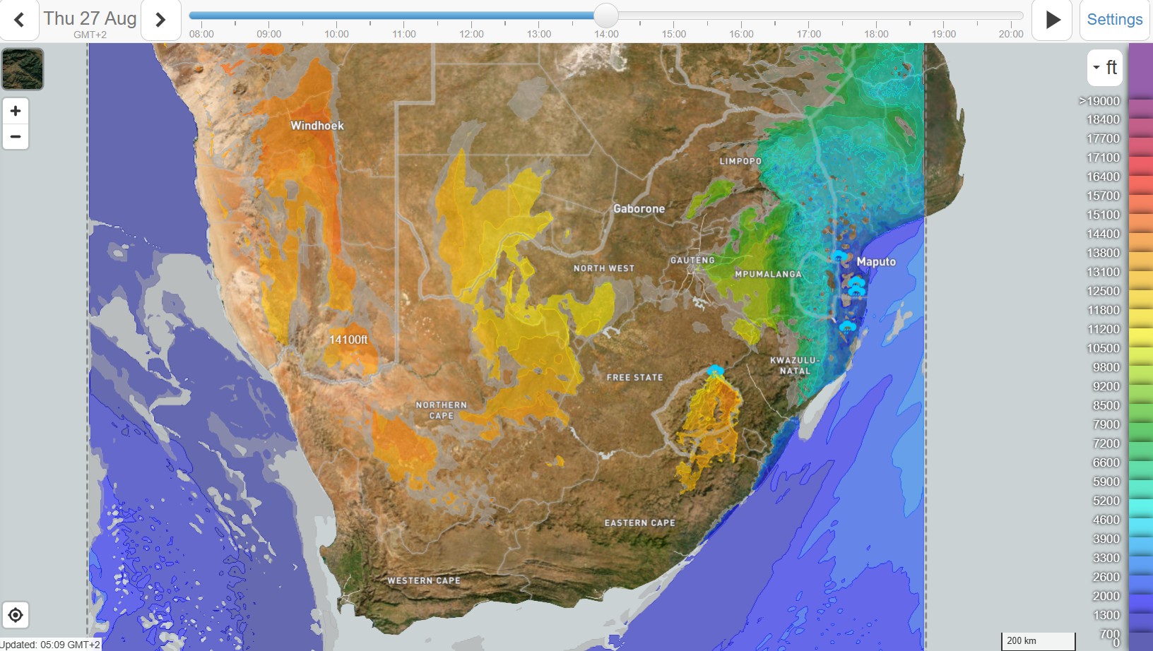 Cloud base for SA at 14:00. :) Image