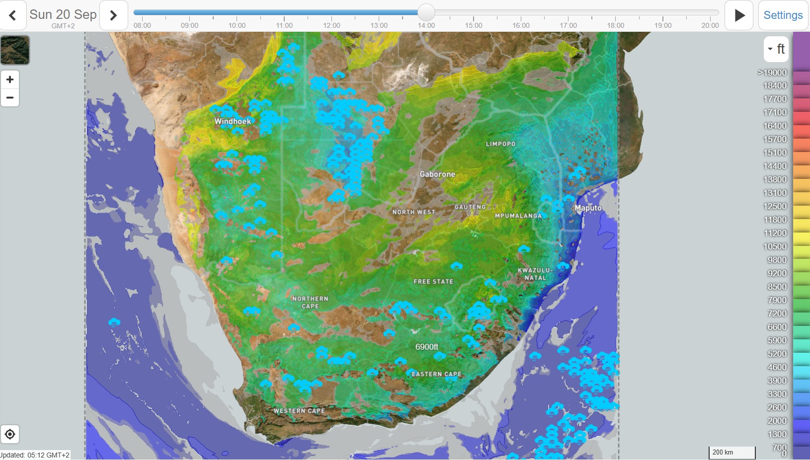 Cloud base for SA at 14:00. :) Image