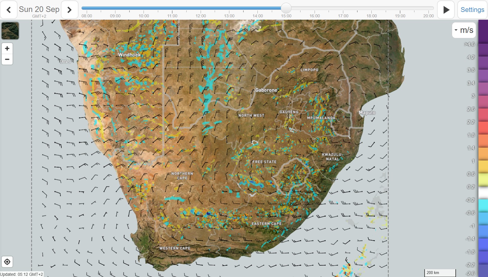 Vertical velocity and wind at 10k. :) Image